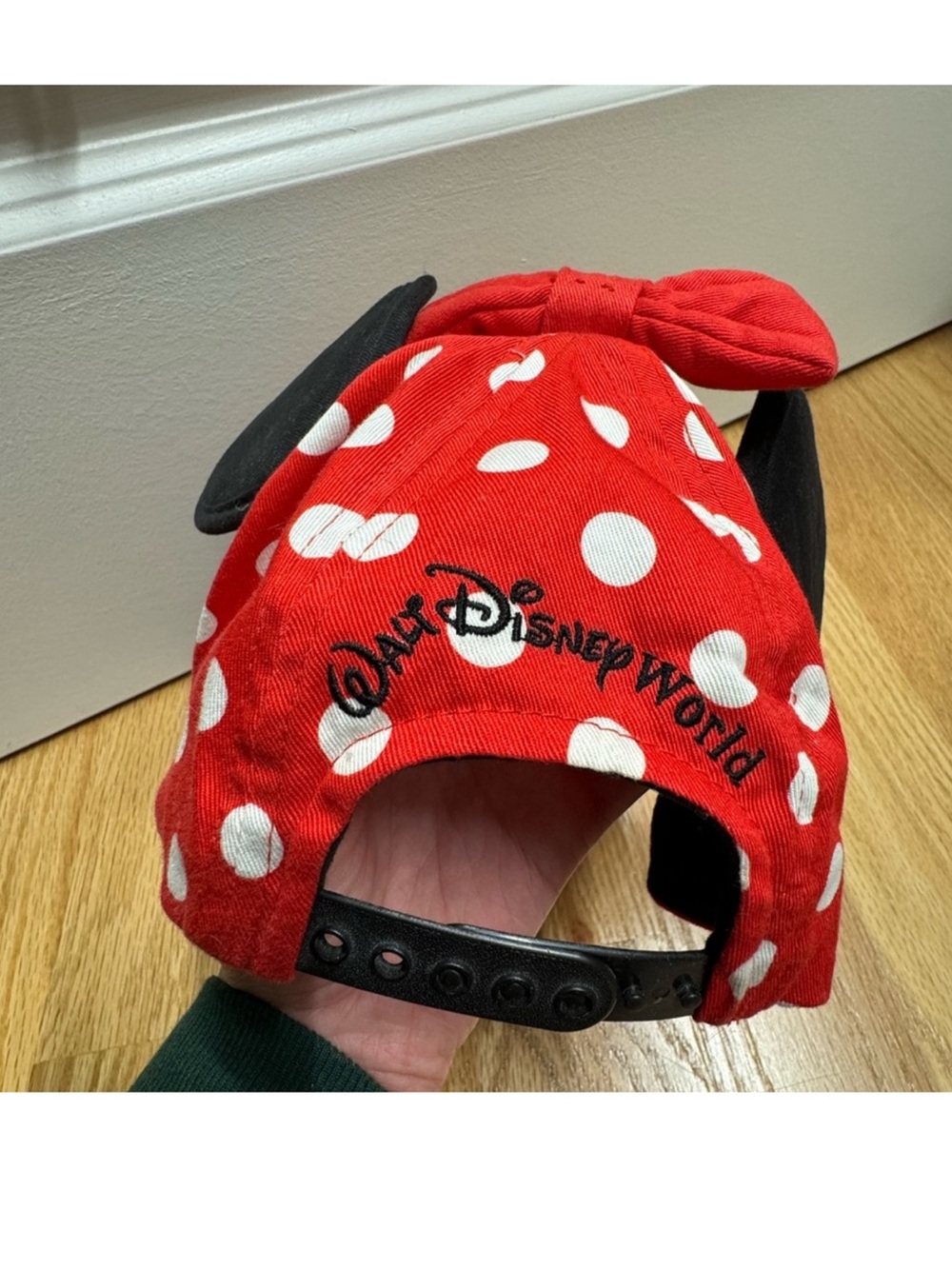 Disney Minnie Mouse Red Polka Dot Adjustable Hat